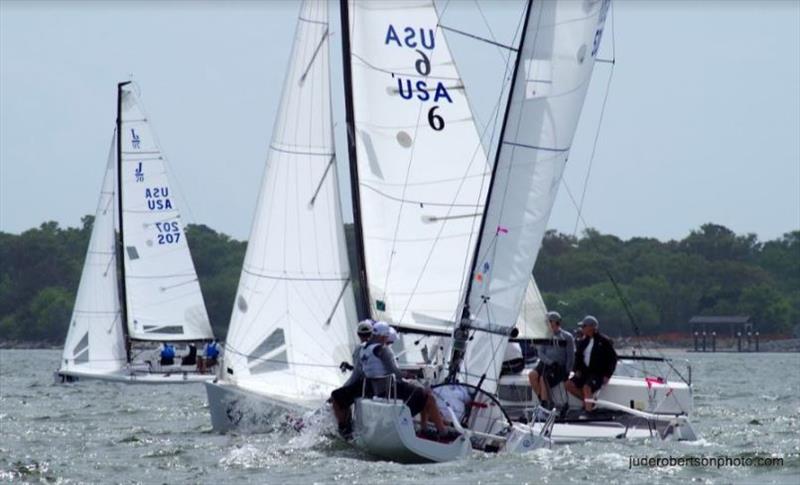 J70 fleet - 2019 Sperry Charleston Race Week, Day 1 photo copyright Jude Robertson / www.juderobertsonphoto.com taken at Charleston Yacht Club and featuring the J70 class