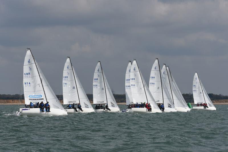 Round 1 - J/70 UK Grand Slam Series 2019 photo copyright www.closehauledphotography.com taken at Warsash Sailing Club and featuring the J70 class