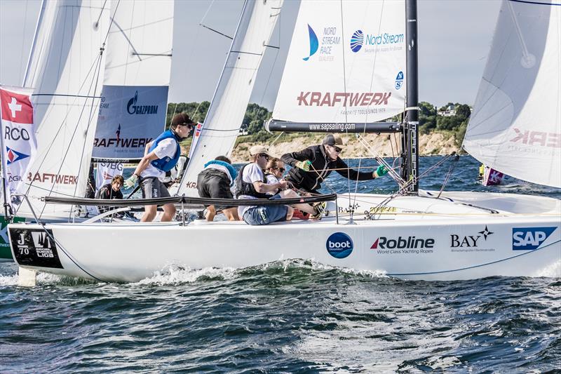 Regattaclub Oberhofen from Switzerland take second in the Youth SAILING Champions League photo copyright SCL / Oliver Maier taken at Kieler Yacht Club and featuring the J70 class