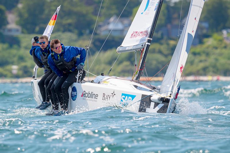 Flensburger Segel Club from Germany take third in the Youth SAILING Champions League photo copyright SCL / Oliver Maier taken at Kieler Yacht Club and featuring the J70 class