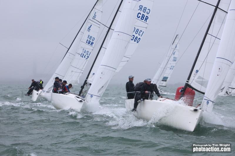 Day 2 of the Landsail Tyres J-Cup photo copyright Tim Wright / www.photoaction.com taken at Royal Southern Yacht Club and featuring the J70 class