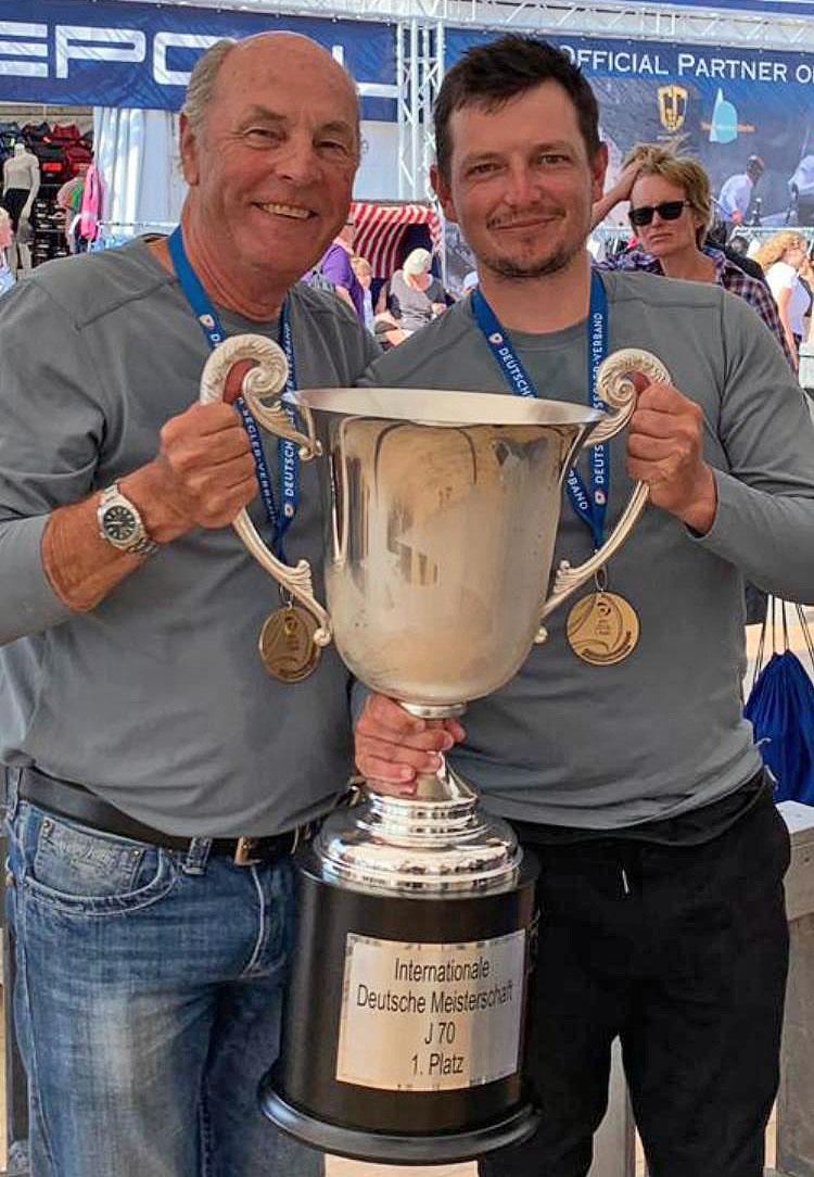 Michael Grau winning the German j/70 Championship after a 47-year break from sailing - David Chapman was one of his crew. - photo © Photo supplied