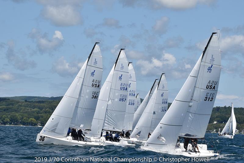 2019 J 70 Corinthian National Championship - Day 2 photo copyright Christopher Howell taken at Little Traverse Yacht Club and featuring the J70 class