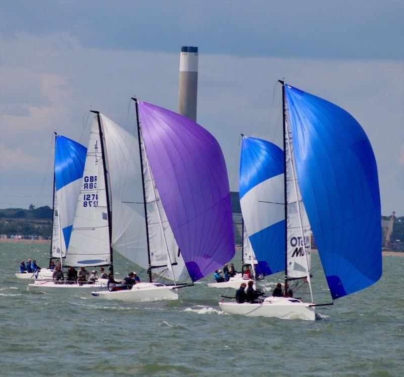 J/70 Grand Slam Series at 2019 Cowes Week photo copyright Louay Habib taken at Cowes Combined Clubs and featuring the J70 class