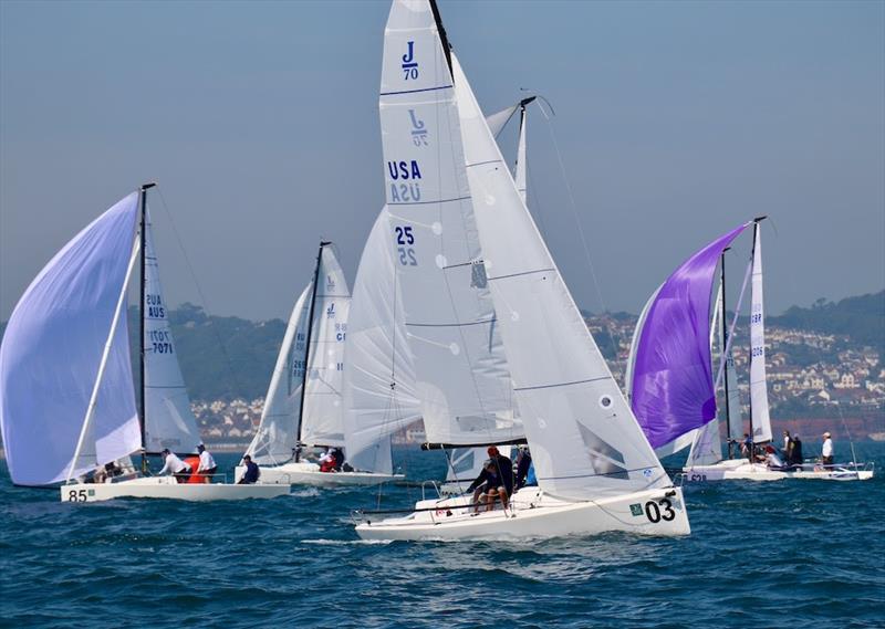 J/70 UK Class National Championships - Day 1 photo copyright Louay Habib taken at Royal Torbay Yacht Club and featuring the J70 class