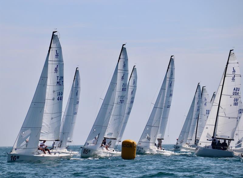 J/70 UK Class National Championships - Day 1 photo copyright Louay Habib taken at Royal Torbay Yacht Club and featuring the J70 class
