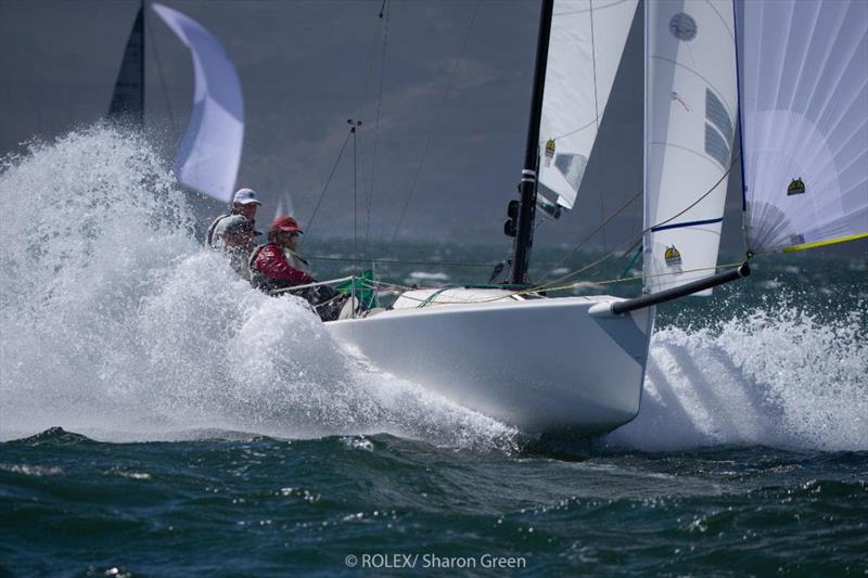 J/70 Cool Story Bro running hard for the finish, hoping to win a berth at the J/70 Worlds - photo © Rolex / Sharon Green
