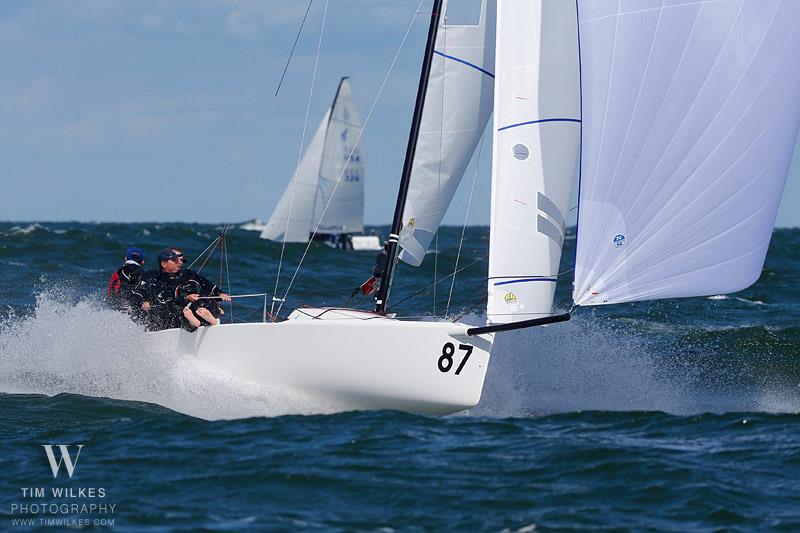 2019 J70 North American Championship - Day 2 photo copyright Tim Wilkes taken at Edgewater Yacht Club and featuring the J70 class