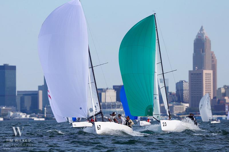 2019 J70 North American Championship - Day 3 photo copyright Tim Wilkes taken at Edgewater Yacht Club and featuring the J70 class