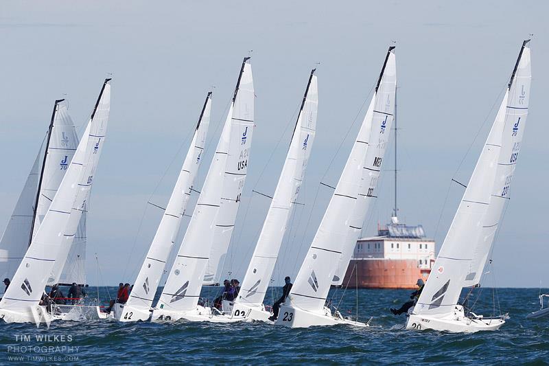 2019 J70 North American Championship - Final Day photo copyright Tim Wilkes taken at Edgewater Yacht Club and featuring the J70 class