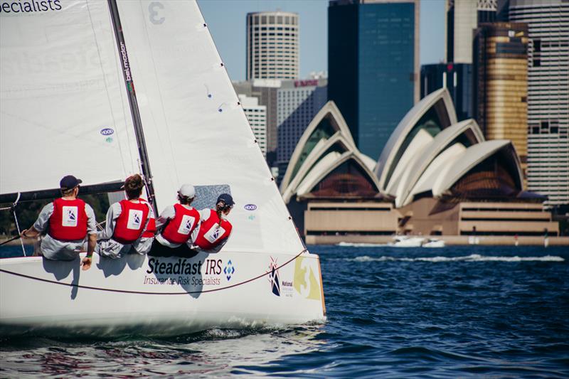 NSL Oceania FINAL day 2 - Sydney Opera House backdrop  photo copyright Darcie Collington Photography taken at Royal Geelong Yacht Club and featuring the J70 class