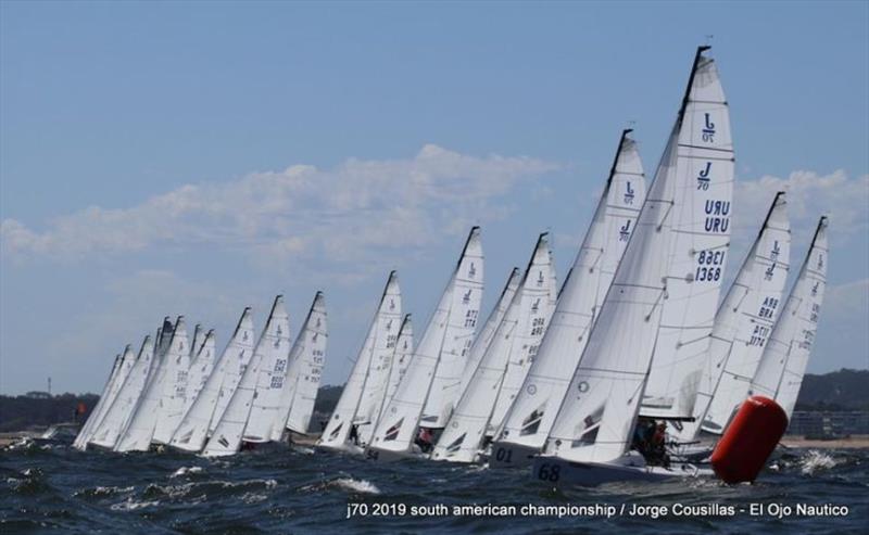 2019 J/70 South American Championship photo copyright Jorge Cousillas - El Ojo Nautico taken at Yacht Club Punta del Este and featuring the J70 class