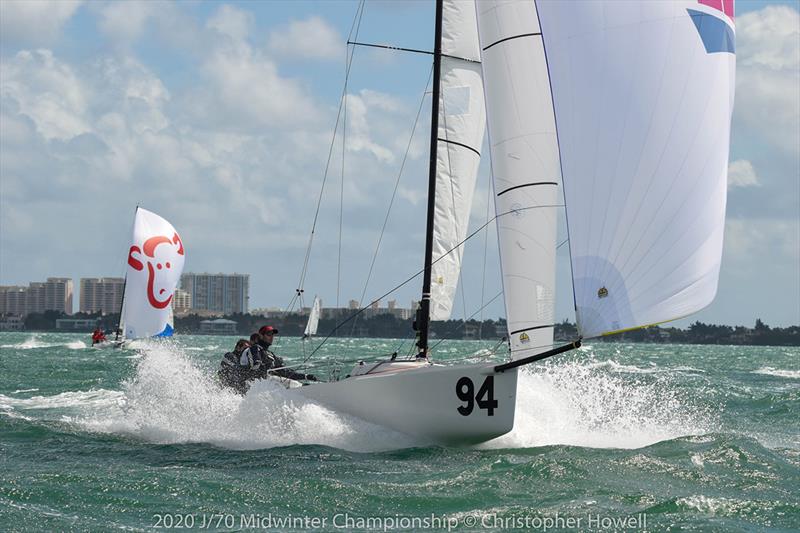 2020 J 70 Midwinter Championship - Day 2 photo copyright Christopher Howell taken at Coral Reef Yacht Club and featuring the J70 class