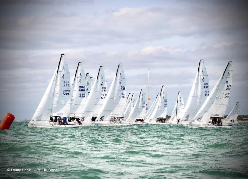 J/70 fleet photo copyright Louay Habib / J/70 UK Class taken at  and featuring the J70 class