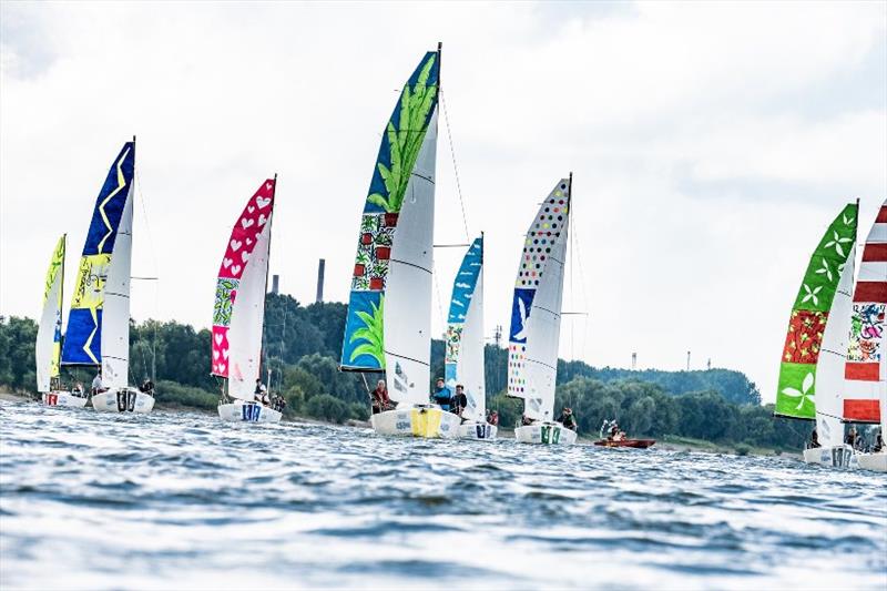 Bundesliga J/70 Mainsails become canvas for UNESCO's 17 Global Goals - Monheimer Kulturwerke - photo © Lars Wehrmann / Monheimer Kulturwerke