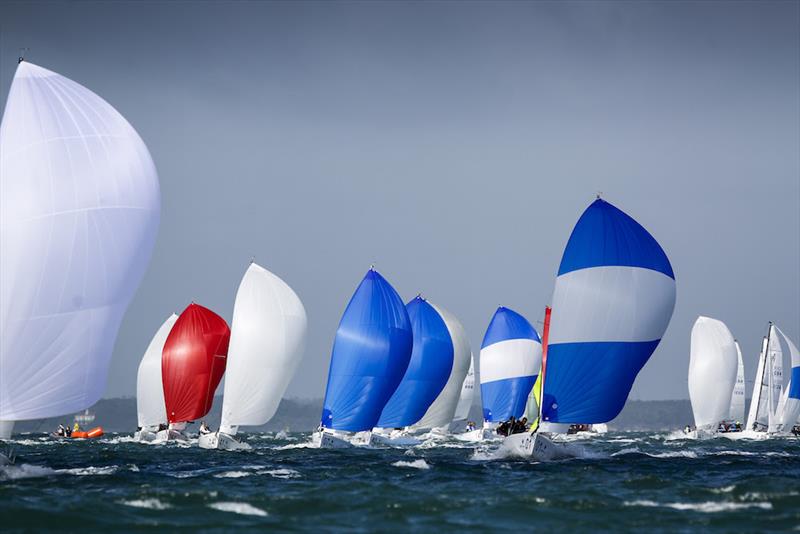 Short, sharp action in the high-octane J/70 Sprint Series - 2021 Land Union September Regatta photo copyright Paul Wyeth / RSrnYC taken at Royal Southern Yacht Club and featuring the J70 class
