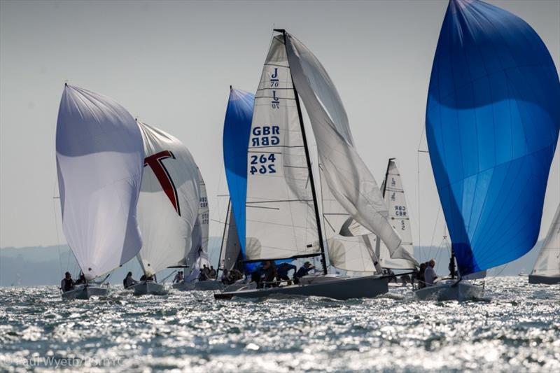 Land Union September Regatta day 1 photo copyright Paul Wyeth / RSrnYC taken at Royal Southern Yacht Club and featuring the J70 class