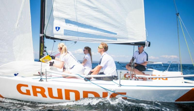 Popular: J/70 is the boat used in the Sailing League and many of the country's next sailors have good experience with the boat type photo copyright Berit Sørebø / Madeleine Østeby taken at  and featuring the J70 class