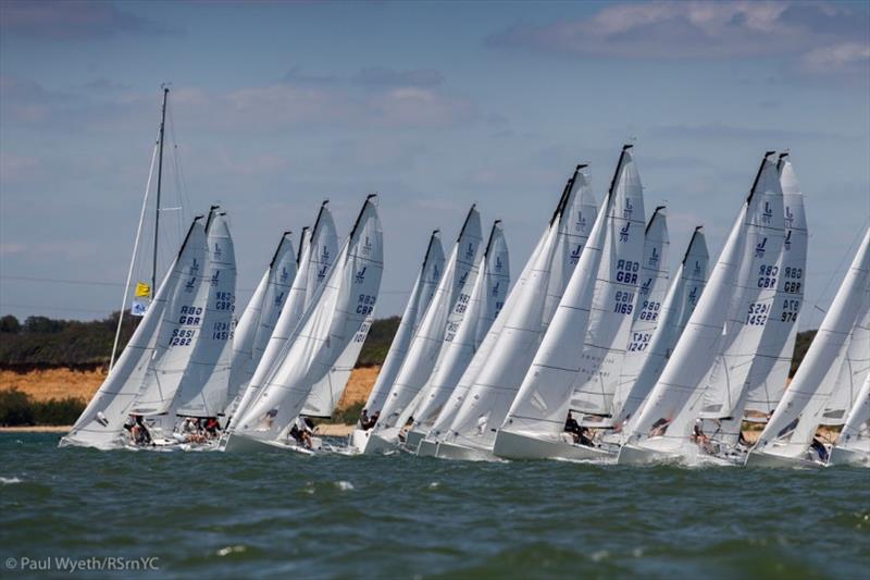 J/70 UK National Championships photo copyright Paul Wyeth / pwpictures.com taken at Royal Southern Yacht Club and featuring the J70 class