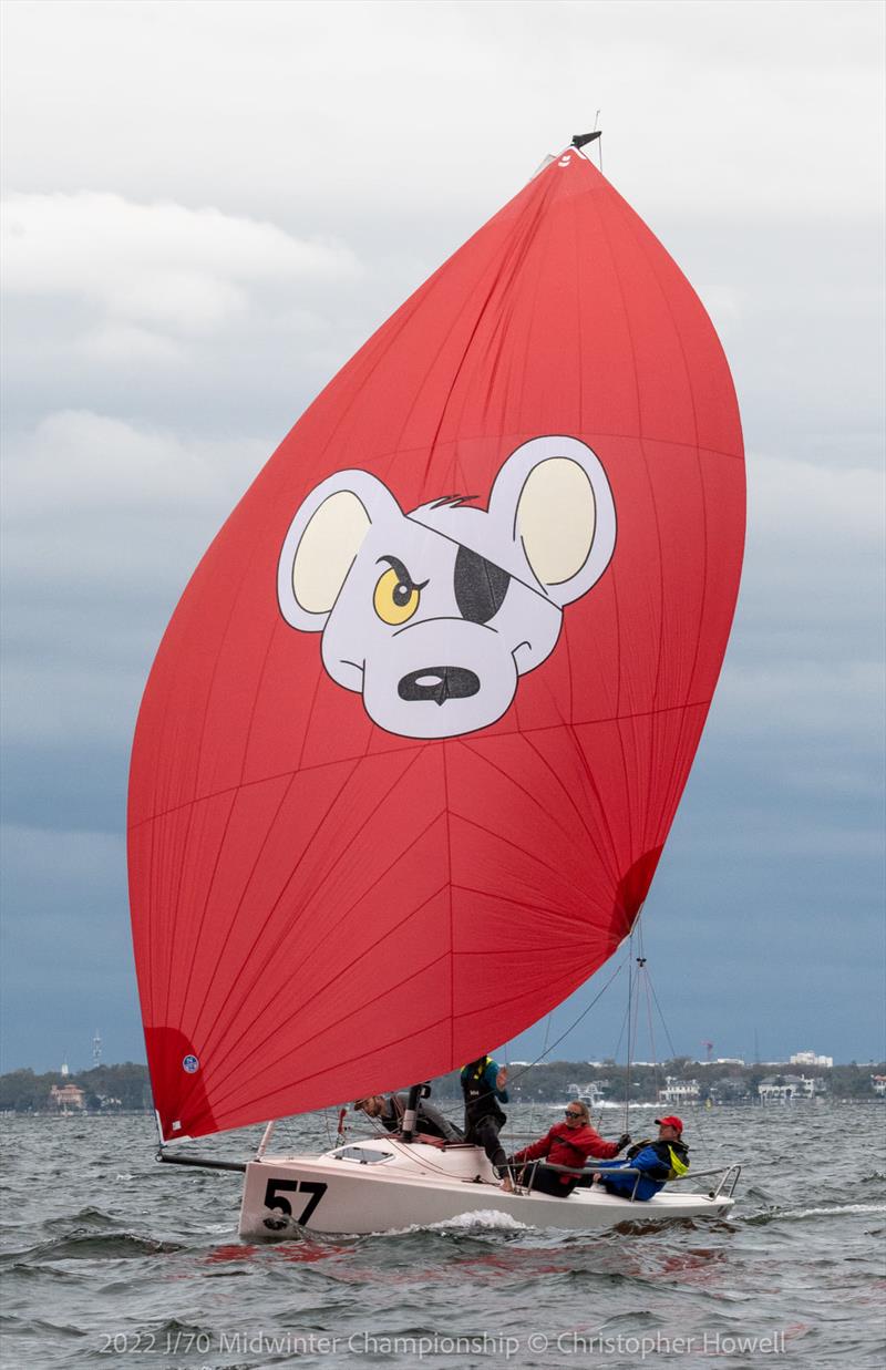 2022 J/70 Midwinter Championship day 2 photo copyright Christopher Howell taken at Davis Island Yacht Club and featuring the J70 class