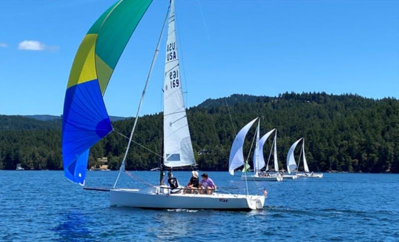 Orcas Island J/70 fleet wins US Sailing Club Award photo copyright Ryan Carson Photography taken at Orcas Island Yacht Club and featuring the J70 class