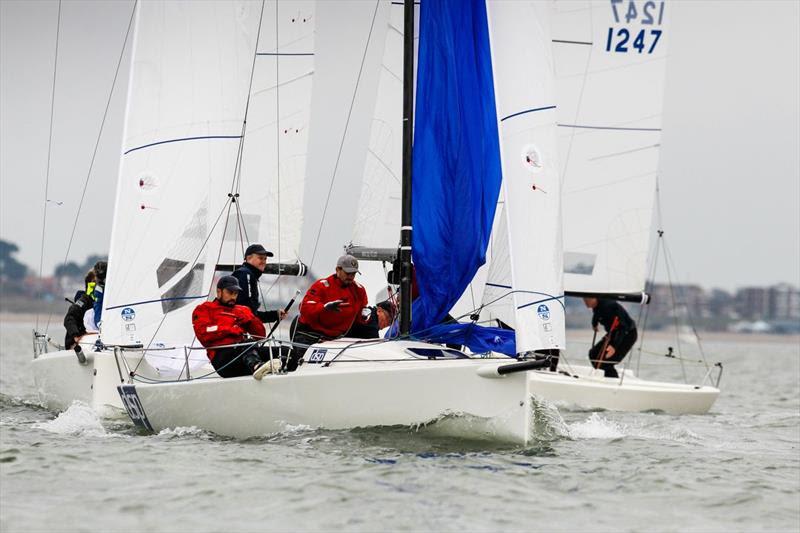 Doug Struth's J/70 DSP - 2022 J/70 UK Grand Slam Series #1 photo copyright Paul Wyeth taken at Warsash Sailing Club and featuring the J70 class