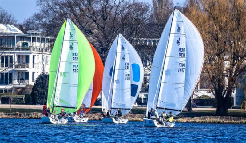 J70 Spring Regatta on Alster Lake photo copyright J/70 Class German Association taken at Hamburger Segel-Club and featuring the J70 class