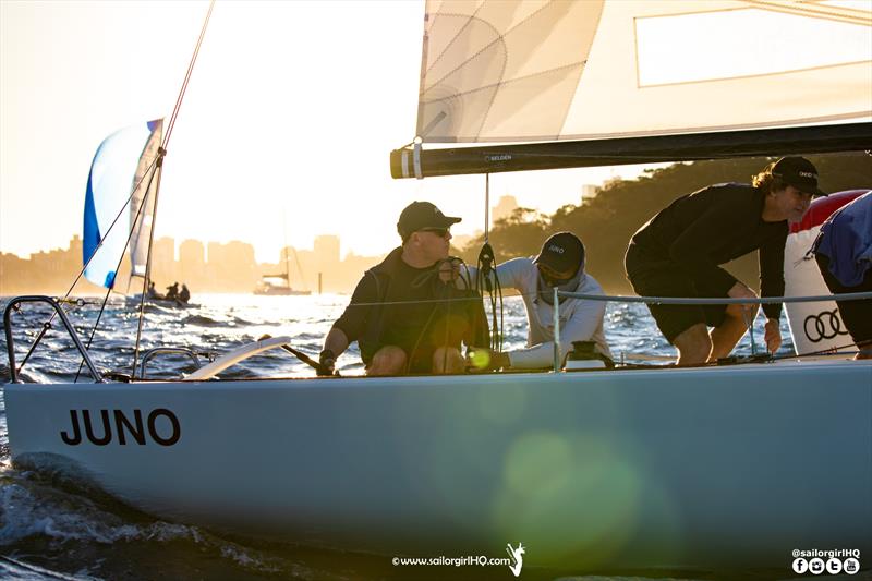 Juno fetching the top mark - J70 Australian Championship 2022 photo copyright Nic Douglass @sailorgirlhq taken at Cruising Yacht Club of Australia and featuring the J70 class