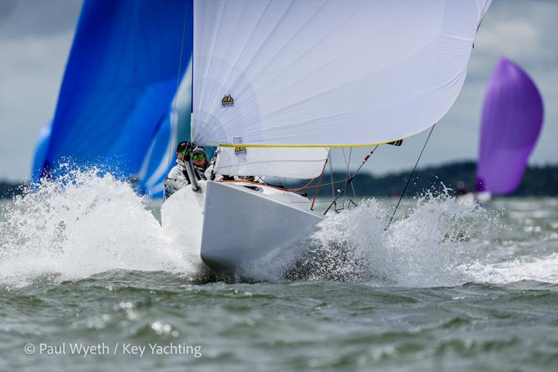 Jeepster, J70 on day 1 of the Key Yachting J-Cup 2022 photo copyright Paul Wyeth / Key Yachting taken at Royal Ocean Racing Club and featuring the J70 class