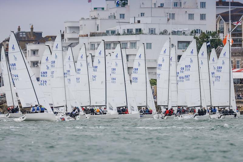 J/70 class at Cowes Week - photo © Paul Wyeth / www.pwpictures.com