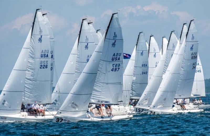 Storm Trysail Club's Ted Hood Regatta 2022 photo copyright Paul Todd / www.outsideimages.com taken at Eastern Yacht Club, Massachusetts and featuring the J70 class