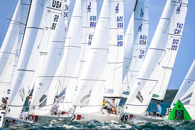 Tight J/70 racing at the 2022 Bacardi Invitational Regatta - photo © Martina Orsini