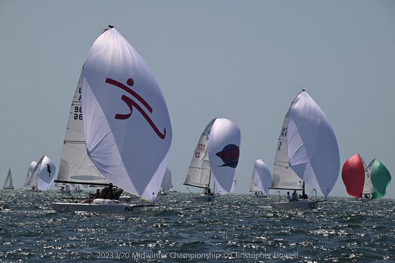 2023 J/70 Midwinters Championship - Day 2 photo copyright Christopher Howell taken at  and featuring the J70 class