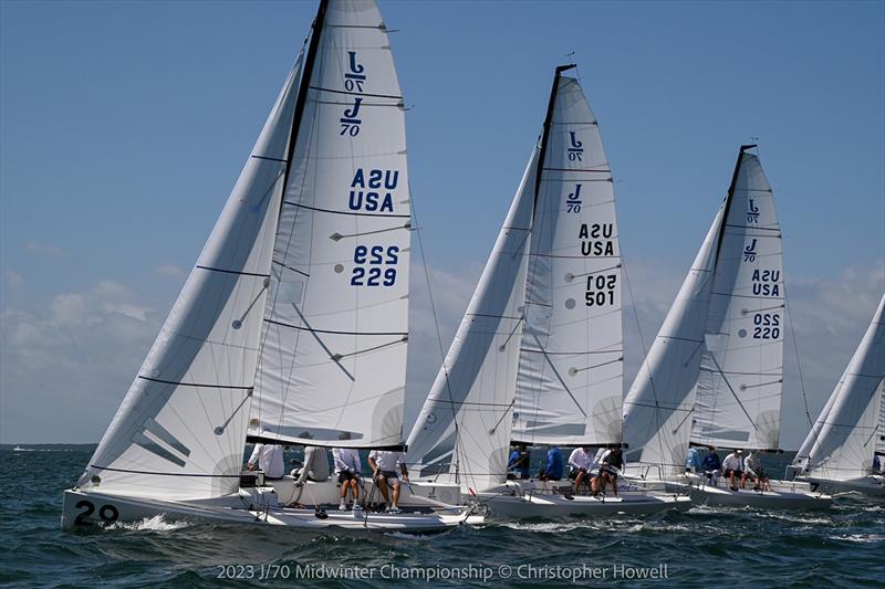 2023 J/70 Midwinters Championship - Day 2 photo copyright Christopher Howell taken at  and featuring the J70 class