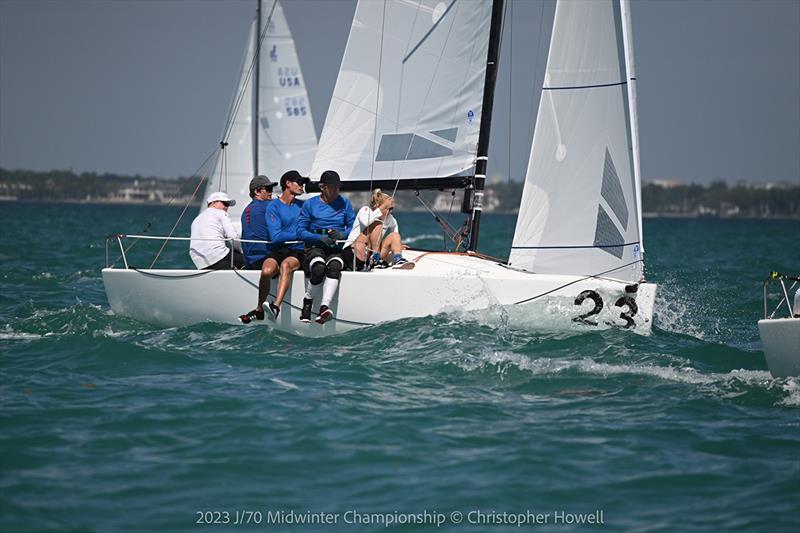 2023 J/70 Midwinters Championship - Day 2 photo copyright Christopher Howell taken at  and featuring the J70 class