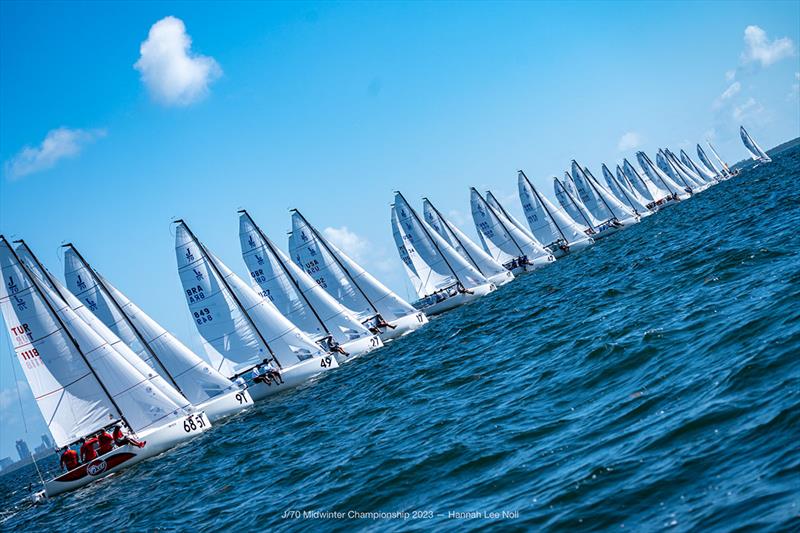 2023 J/70 Midwinters Championship - Final Day photo copyright Hannah Lee Noll taken at  and featuring the J70 class