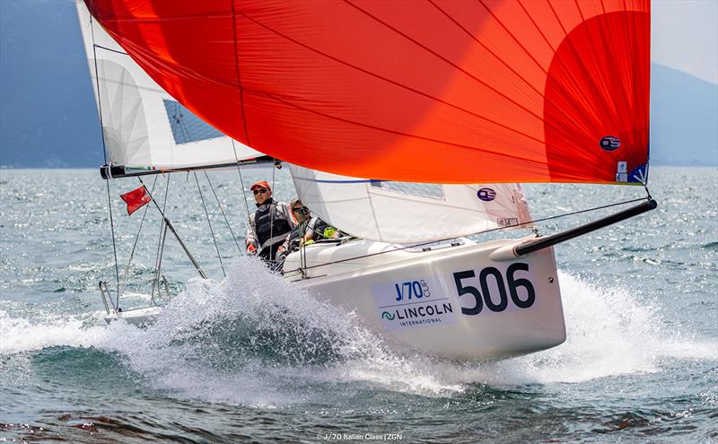 White Hawk by Gianfranco Noè, leader after Day 2 - J/70 Corinthian World Cup  photo copyright J/70 Italian Class | ZGN taken at Fraglia Vela Riva and featuring the J70 class