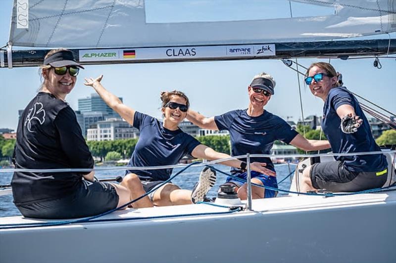 Women's J/70 HELGA Cup 2023 photo copyright Sven Jürgensen taken at Hamburger Segel-Club and featuring the J70 class