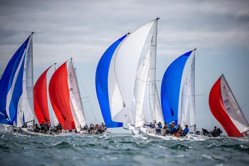 J/70s battling for contention in tight one-design racing - photo © Sportography