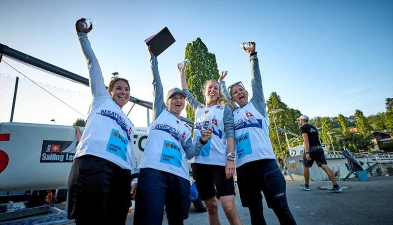 The team from Regattaclub Bodensee won with skipper Livia Naef and her team of Tessa Egli, Dani Rast, Mirjam Abegglen, and Sandra Giovani - Swiss Sailing League Heidi Cup Switzerland 2023 photo copyright Gwidon Libera taken at  and featuring the J70 class