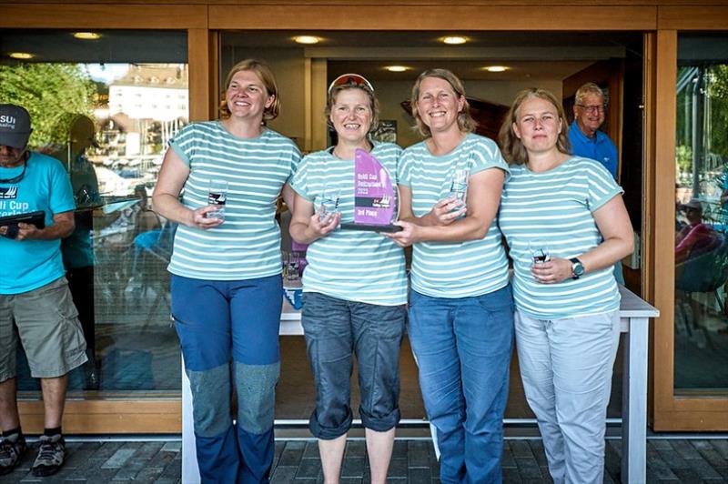 The German team `Die Pfeifen` from the Segler-Verein Stössensee placed third - Swiss Sailing League Heidi Cup Switzerland 2023 photo copyright Gwidon Libera taken at  and featuring the J70 class