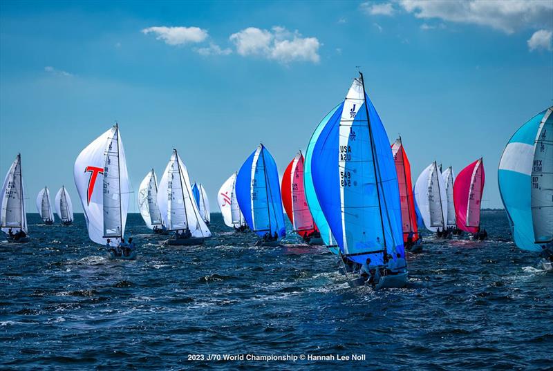 2023 J/70 World Championship photo copyright Hannah Lee Noll taken at St. Petersburg Yacht Club, Florida and featuring the J70 class