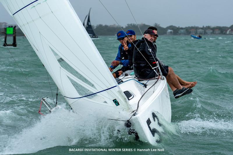 Bacardi Winter Series Event 1: Robert Hughes / Jud Smith / Manu Weiller / Marc Gauthier looking chilled on ‘Heartbreaker' - photo © Hannah Lee Noll