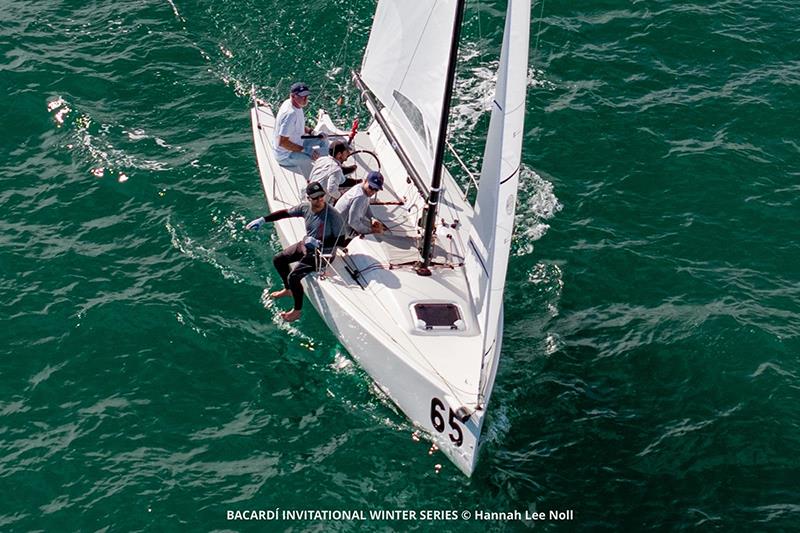 J/70: ‘Catapult' leads opening day with Joel Ronning / Victor Diaz de Leon / Patrick Wilson / Morgan Trubovich - Bacardi Winter Series Event 2 photo copyright Hannah Lee Noll taken at Coconut Grove Sailing Club and featuring the J70 class