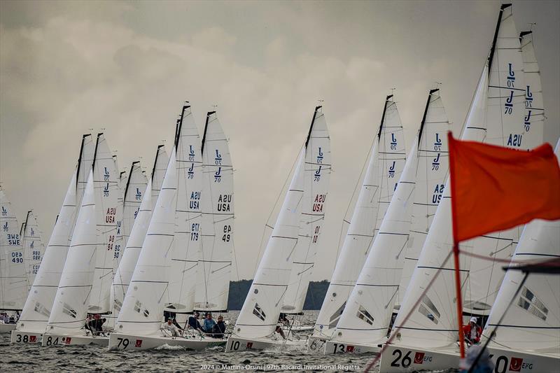 Bacardi Invitational Regatta J70 opening day start during the 97th Bacardi Cup photo copyright Martina Orsini taken at Coral Reef Yacht Club and featuring the J70 class