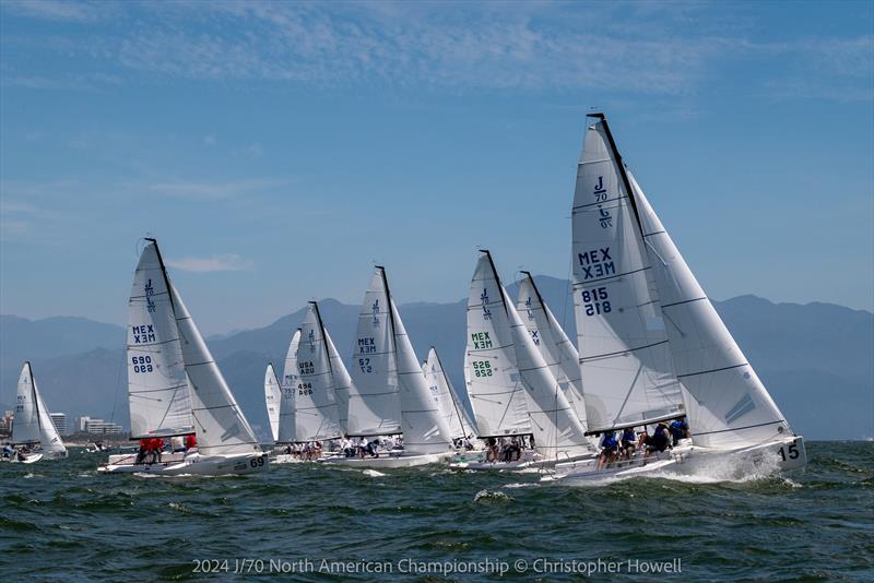 2024 J70 North American Championships - Day 2 photo copyright Christopher Howell taken at Vallarta Yacht Club and featuring the J70 class