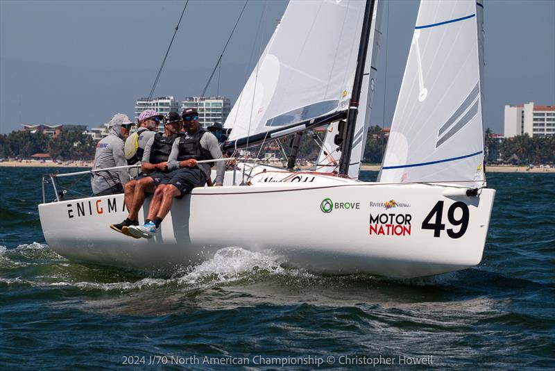 2024 J70 North American Championships - Day 2 photo copyright Christopher Howell taken at Vallarta Yacht Club and featuring the J70 class