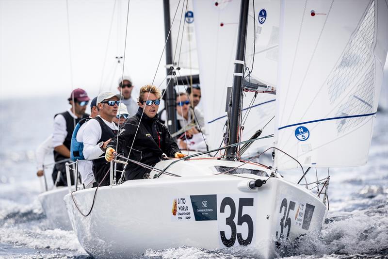 Patakin (ESP) on day 1 of the Sandberg Estates J/70 Worlds in Palma photo copyright SailingShots by María Muiña taken at Real Club Náutico de Palma and featuring the J70 class