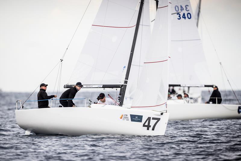Good to Go (USA) on day 2 of the Sandberg Estates J/70 Worlds in Palma photo copyright SailingShots by María Muiña taken at Real Club Náutico de Palma and featuring the J70 class
