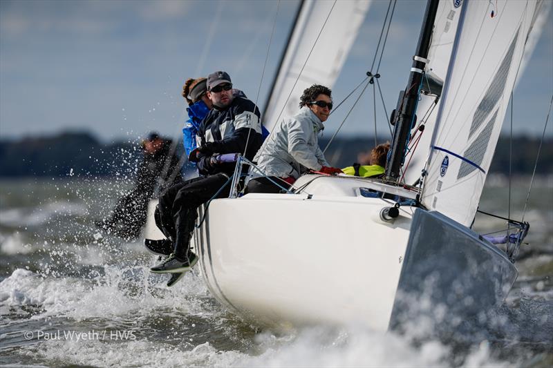 Offbeat, J70 during Hamble Winter Series 2024 Race Week 1